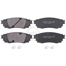 ABS 35135 Brake Pads for Toyota C-HR, Avalon, Yaris Cross, Corolla Cross, RAV4, Harrier, Prius, Camry, Venza & Lexus RX450h, UX250h, UX200, RX350, RX300, RX200T, NX200t & other - Rear Axle