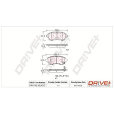 Dr!ve+ DP1010.10.0013 Brake Pad Set (Front Axle)