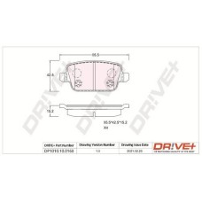 Dr!ve+ DP1010.10.0168 Brake Pad Set (Rear Axle)