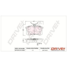 Dr!ve+ DP1010.10.1065 Brake Pad Set (Rear Axle)