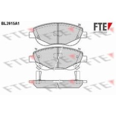 FTE BL2615A1 Brake Pads for Toyota Avensis, Verso - Front Axle