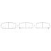 SB Nagamochi (Japan) BP28012 Brake Pads for Honda Accord/E-NY1/HR-V/Odyssey/Stepwgn Spada/Vezel - Rear Axle