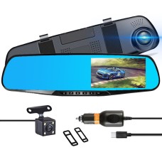 4.3-inch Dual-lens HD Night Vision Car Recorder with Parking Monitoring  & Motion Detection