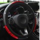 Dragon  Steering Wheel Cover / Reflective Elastic Faux Leather (38cm) - Black/Red
