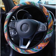 Ethnic Deco Elastic Steering Wheel Cover (38cm) - Style 5