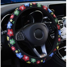 Ethnic Deco Elastic Steering Wheel Cover (38cm) - Style 2