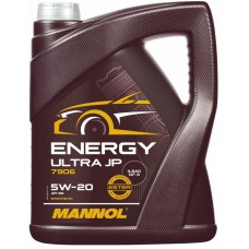 MANNOL MN7906-5 Energy Ultra JP 5W20 Synthetic Engine Oil for Japanese, Korean & other Cars, best for Start-Stop & Hybrid (5-Liters)