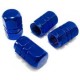 Car Tire Valve Caps (Set of 4) - Blue