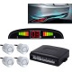 Zone-Tech Car Reverse Radar System/Parking Sensors - (Silver)