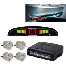 Zone-Tech Car Reverse Radar System/Parking Sensors - (Gray)