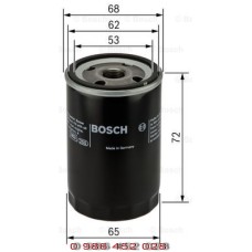 BOSCH 0 986 452 028 (P 2028) Oil Filter for Toyota & Daihatsu