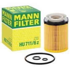 Mann HU 711/6 z Oil Filter for Mercedes C-Class, GLK, E-Class, SLK, A-Class, B-Class, GLA, GLB, GLE, GLC, SLC, CLS & Infiniti Q30, Q50, Q60, QX30