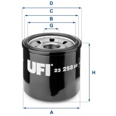 UFI 23.258.00 Oil Filter
